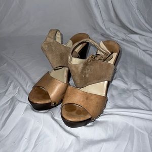 Jimmy choo suede leather heels 39